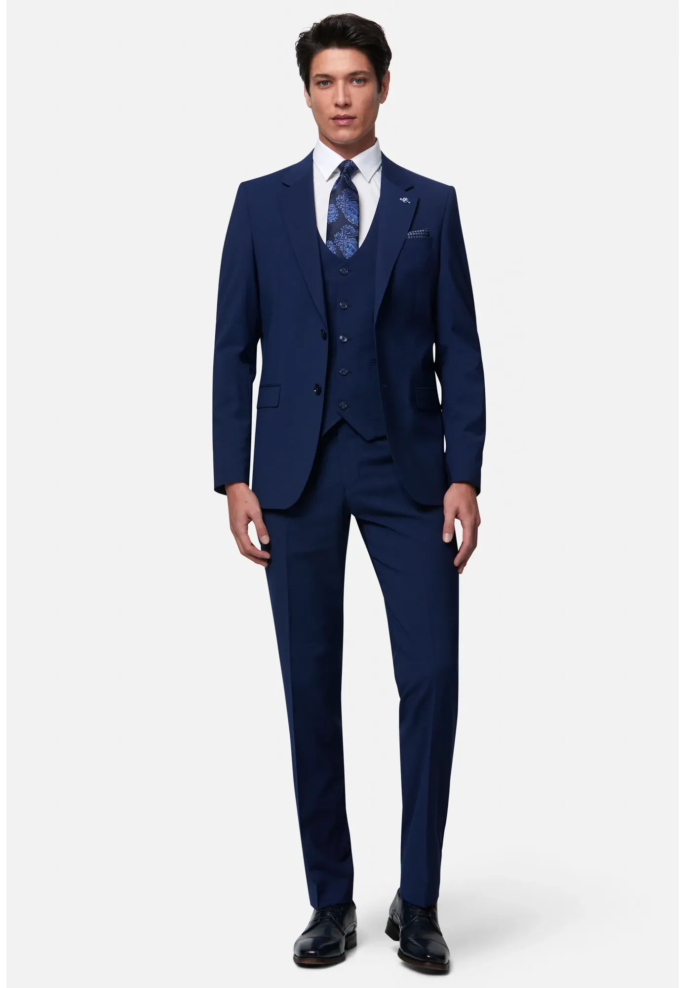 Benetti "Peter"  3 Piece Suit - Petrol Blue