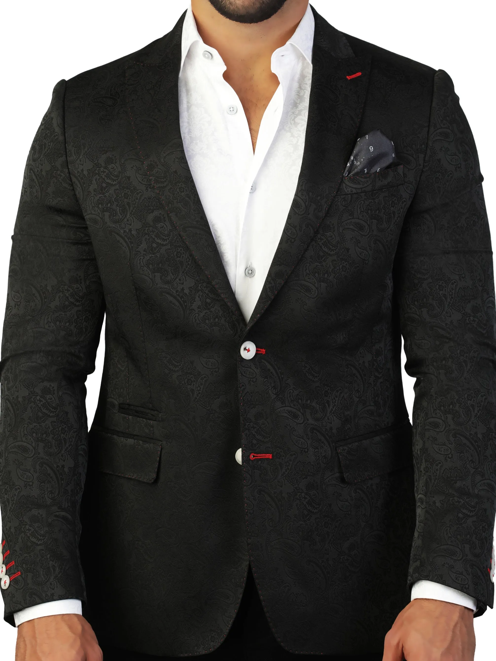 Blazer Beethoven Paisley Black