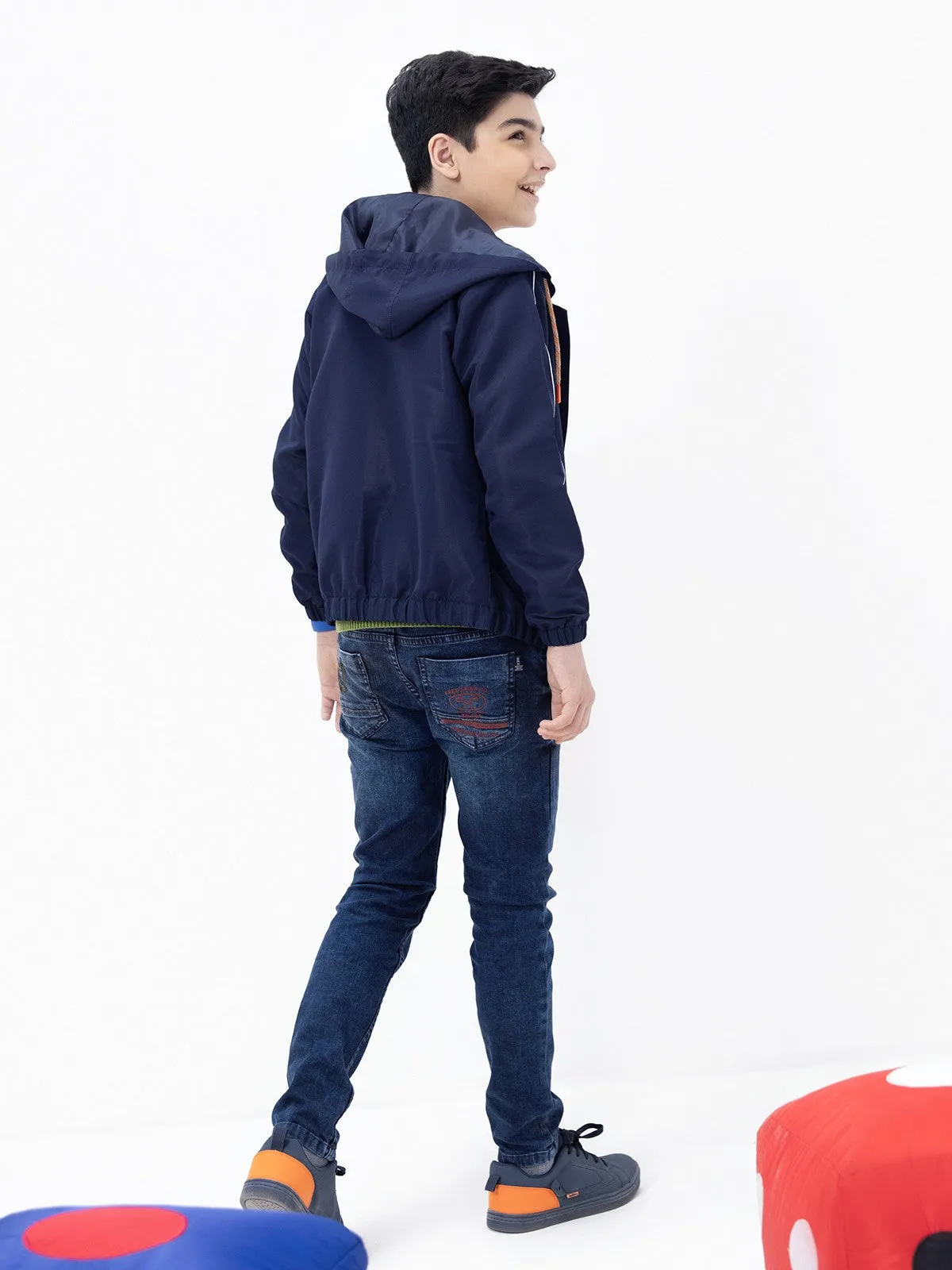 Boy's Navy Hoodie - EBTH21-003