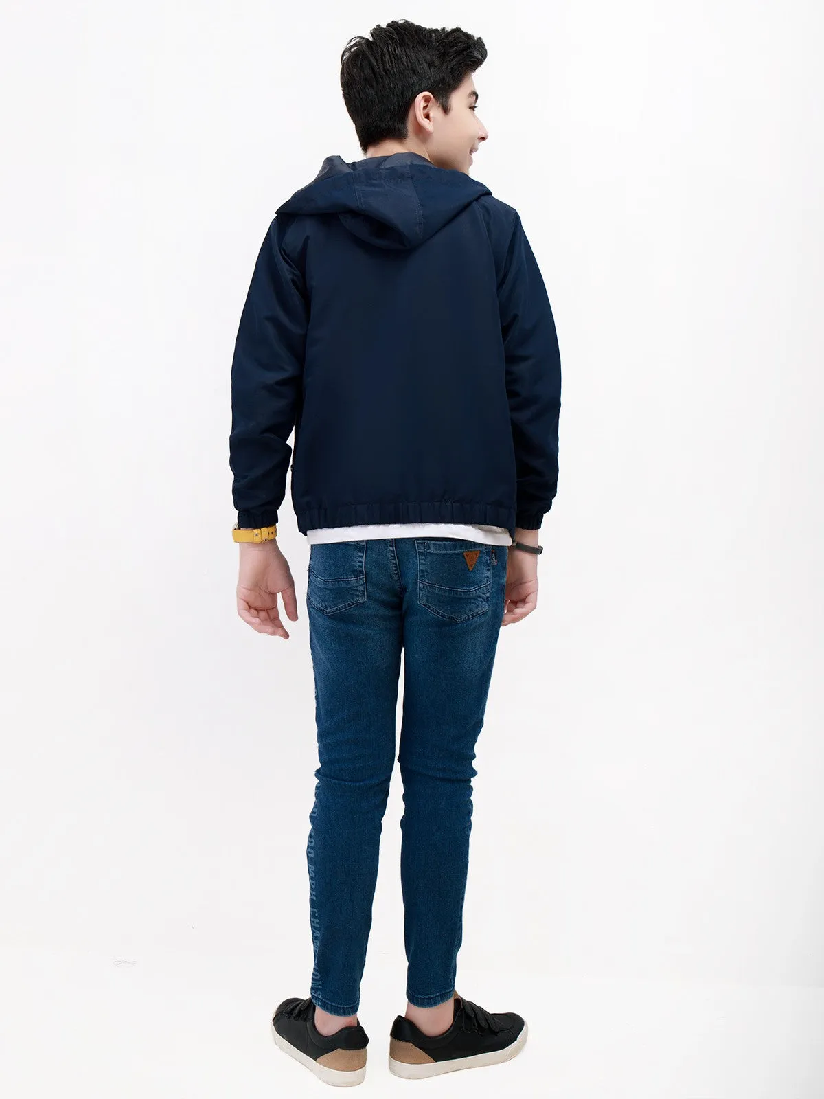Boy's Navy Hoodie - EBTH21-003