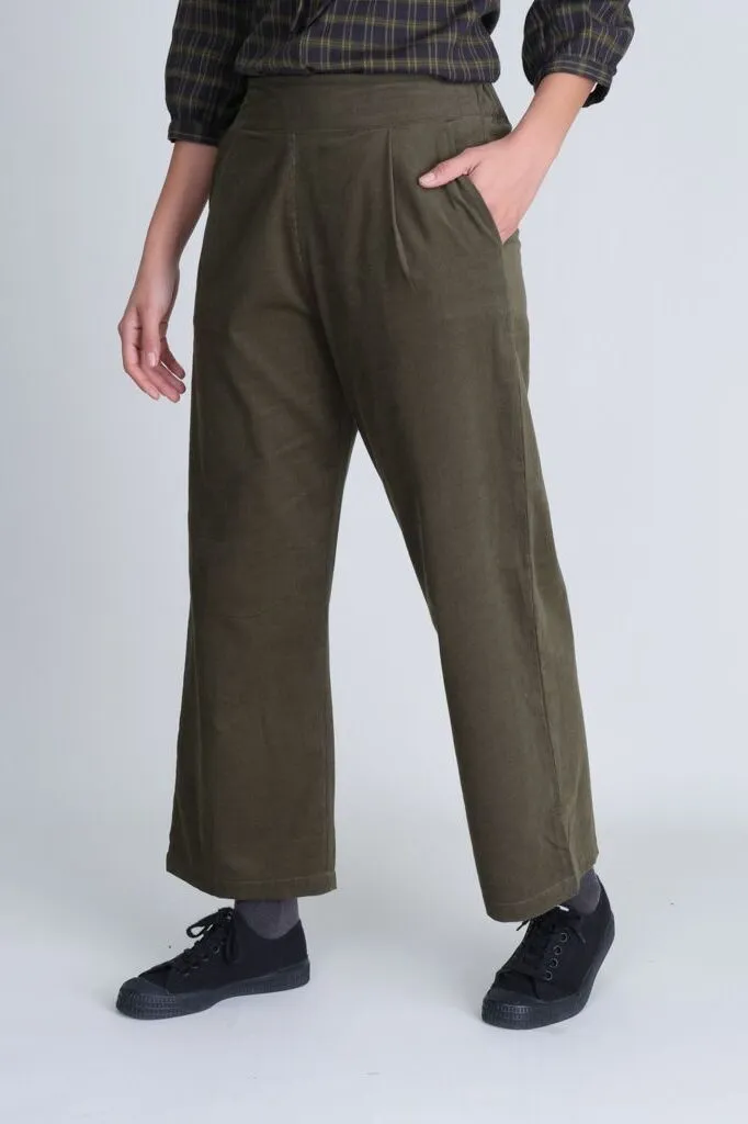 Carine Day Green Cord Trousers