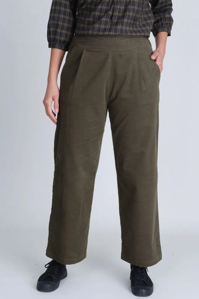 Carine Day Green Cord Trousers