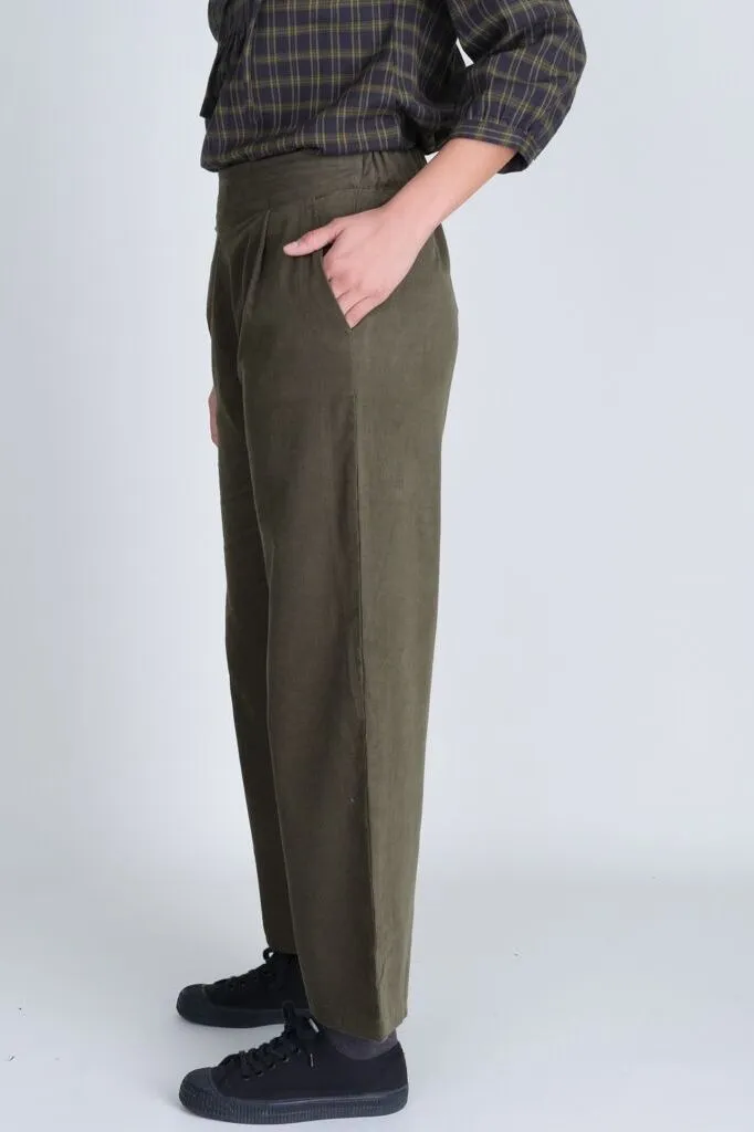 Carine Day Green Cord Trousers