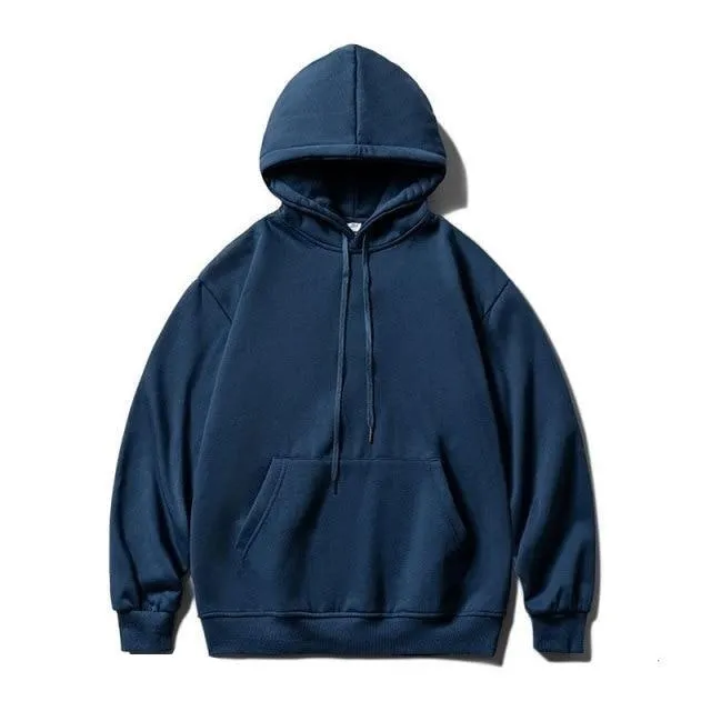 Cotton drawstring hoodie