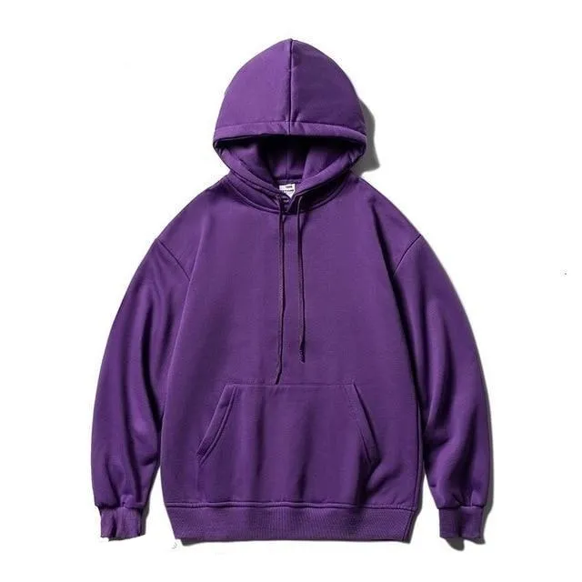 Cotton drawstring hoodie