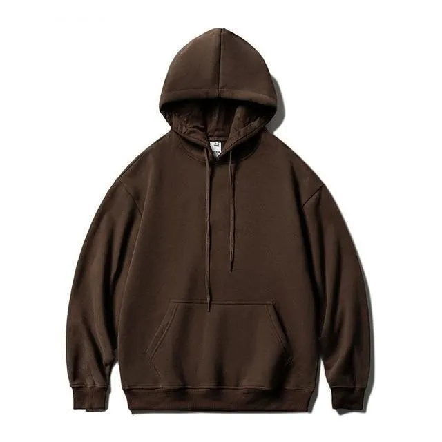 Cotton drawstring hoodie