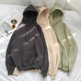 Cotton drawstring hoodie