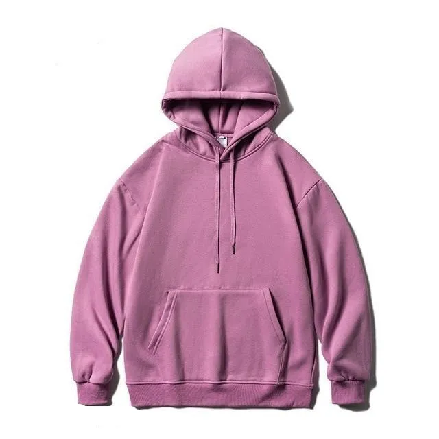 Cotton drawstring hoodie