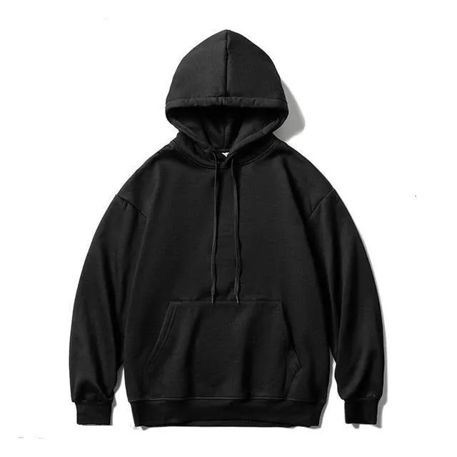 Cotton drawstring hoodie