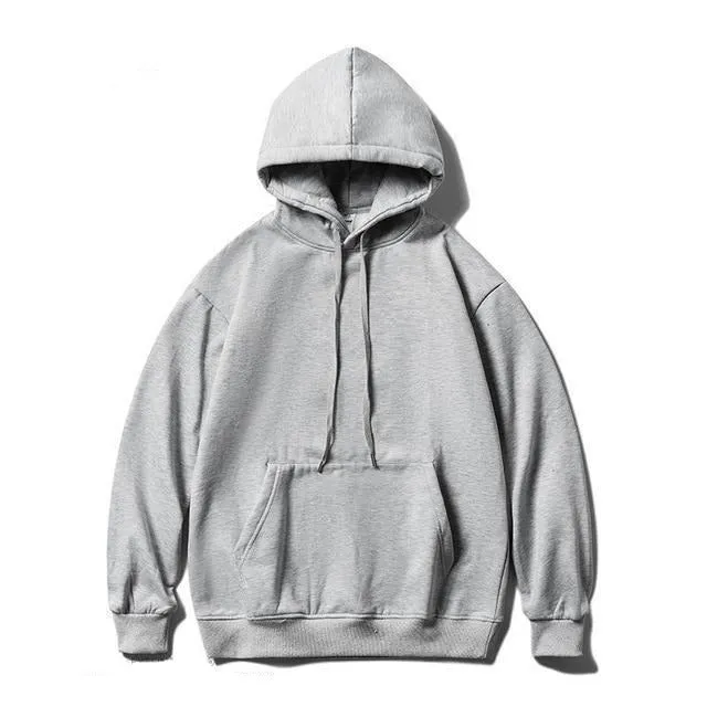 Cotton drawstring hoodie