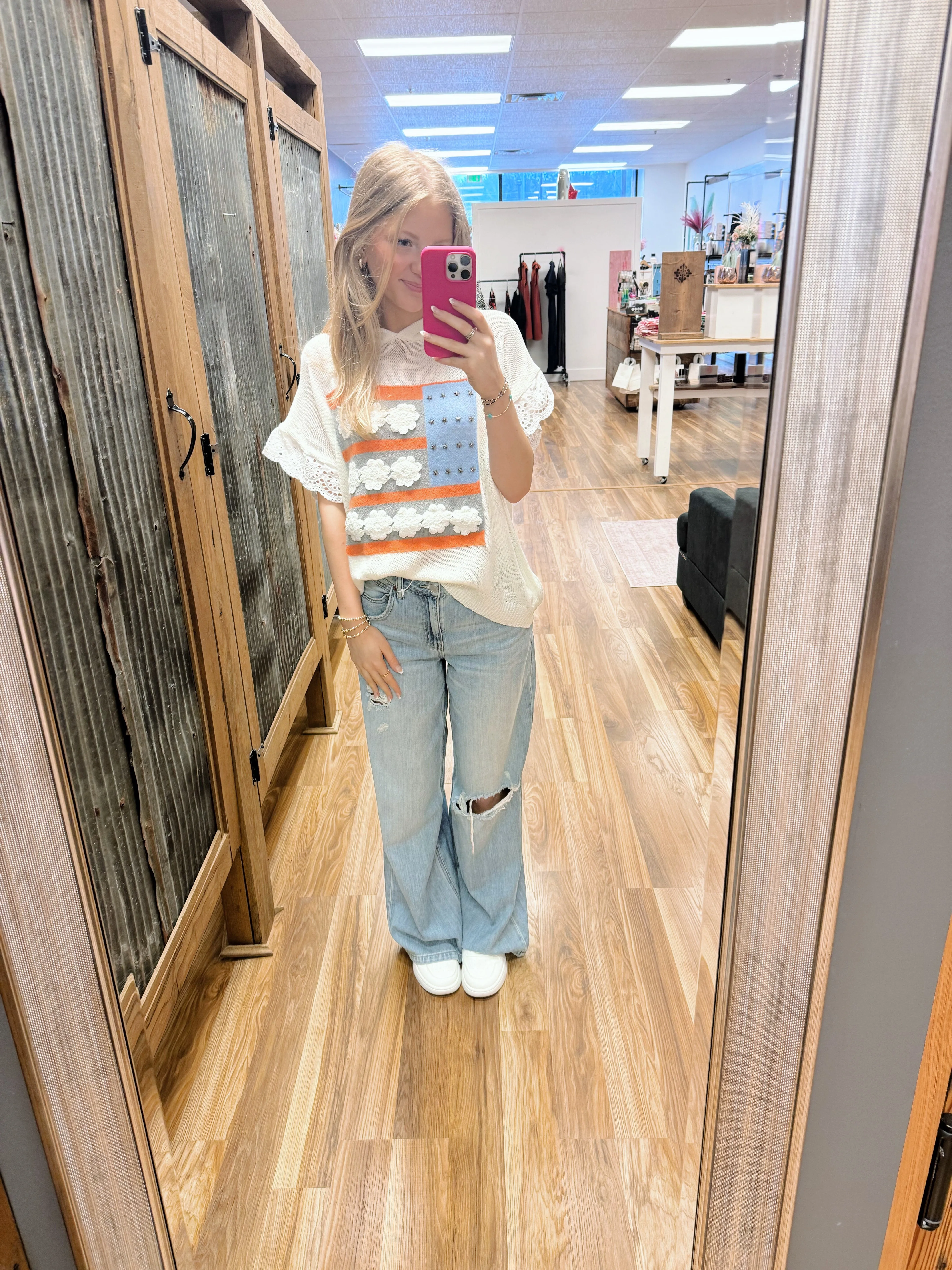 Dani American Flag Light Hoodie