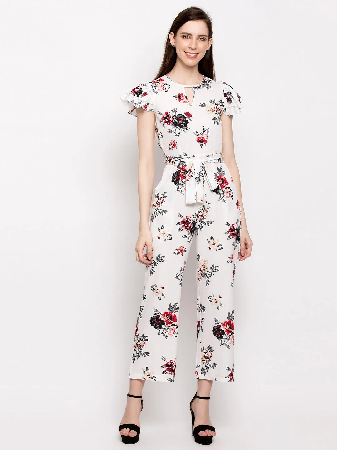 Floral Print Jumpsuit