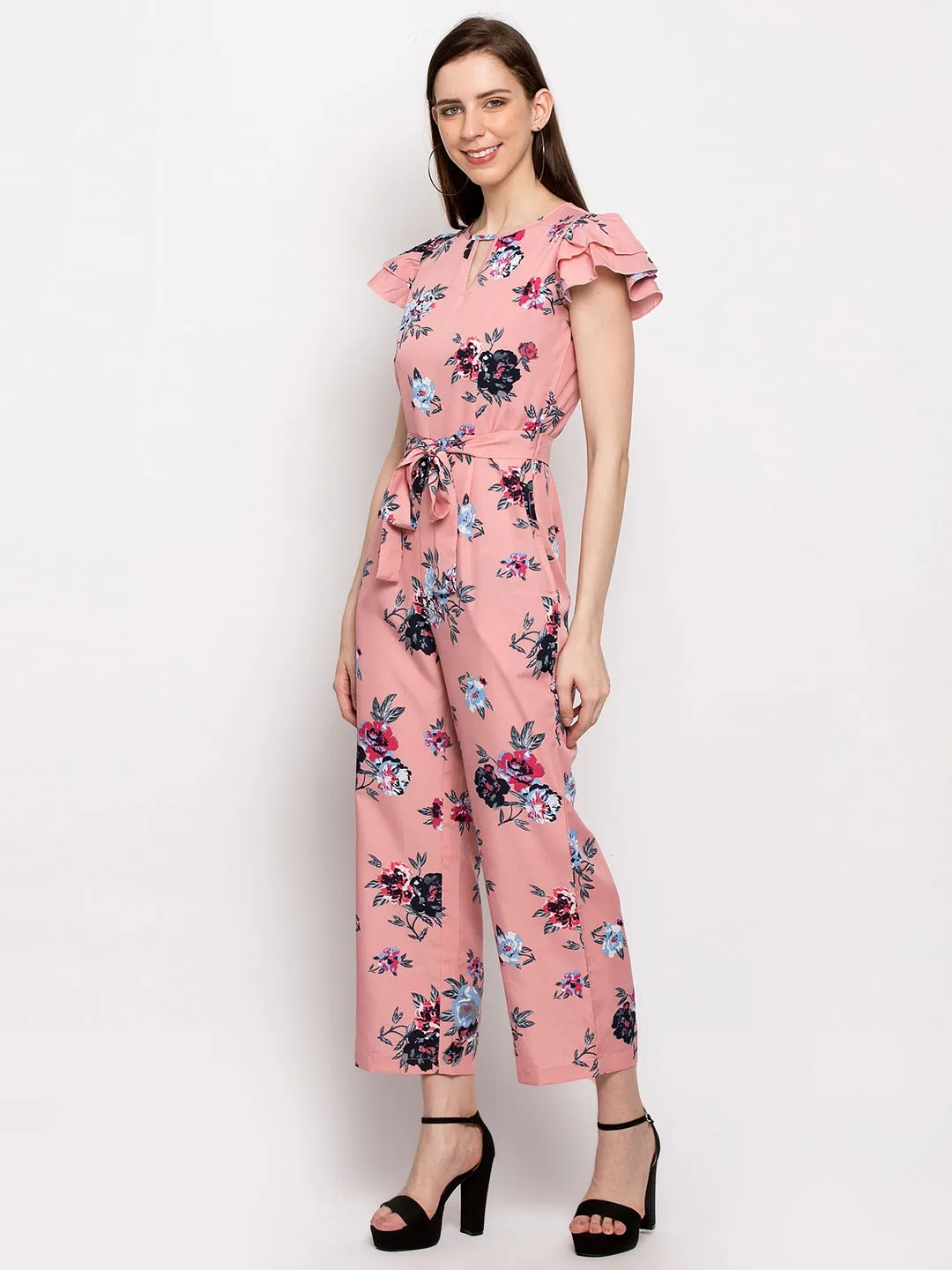 Floral Print Jumpsuit