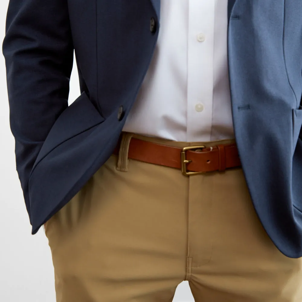 Hopsack Blazer Slim Fit - Midnight Navy
