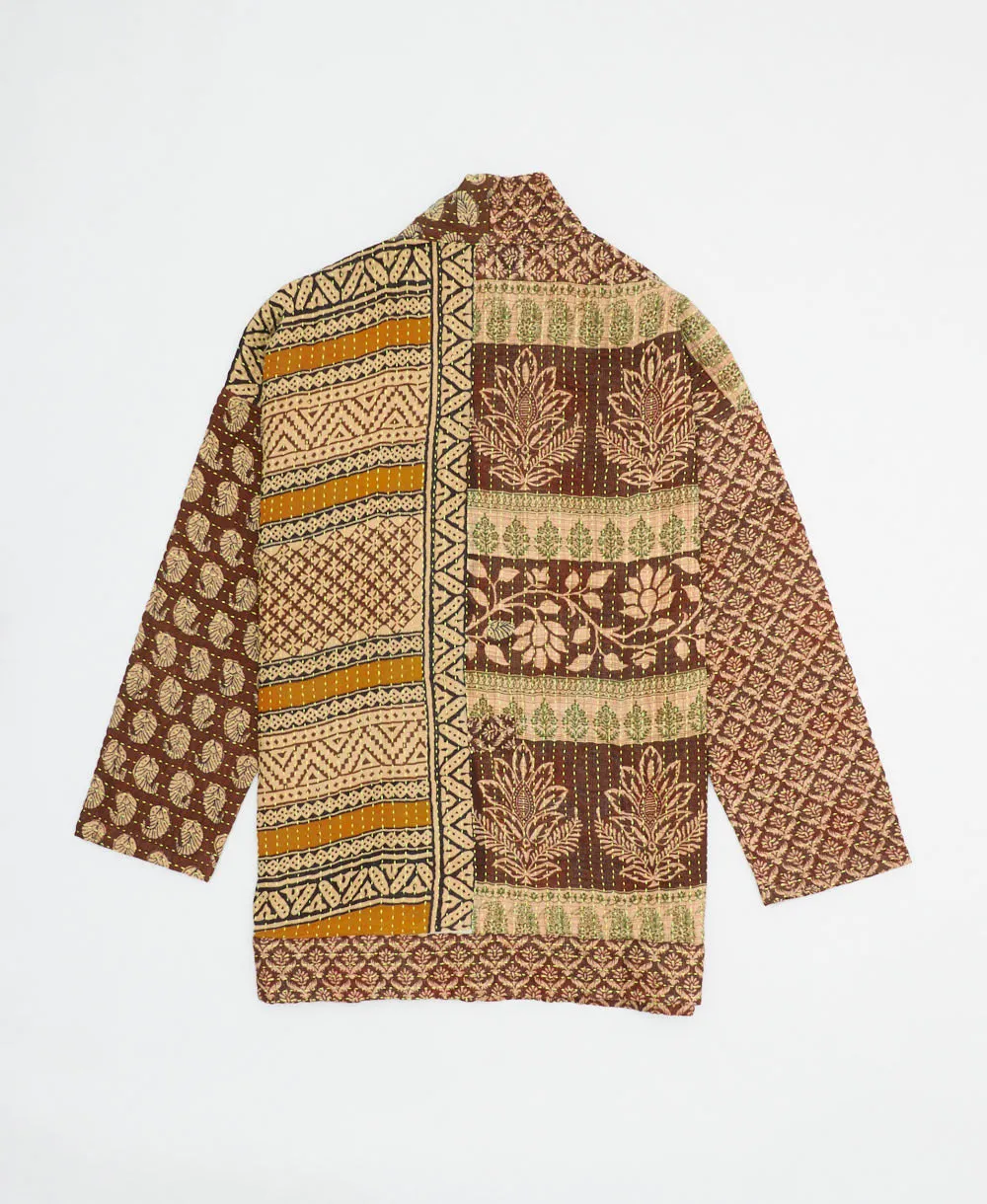 Kantha Quilted Jacket - No. 240526 - Extra Large