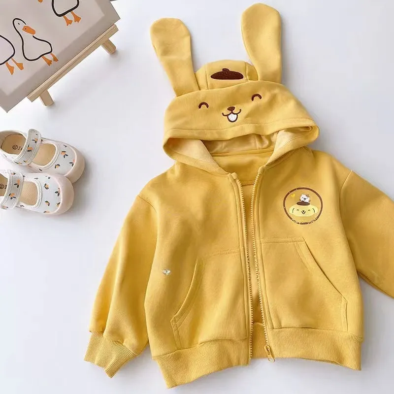 Kawaii Anime Kids Zipper Hooded Jacket KI593
