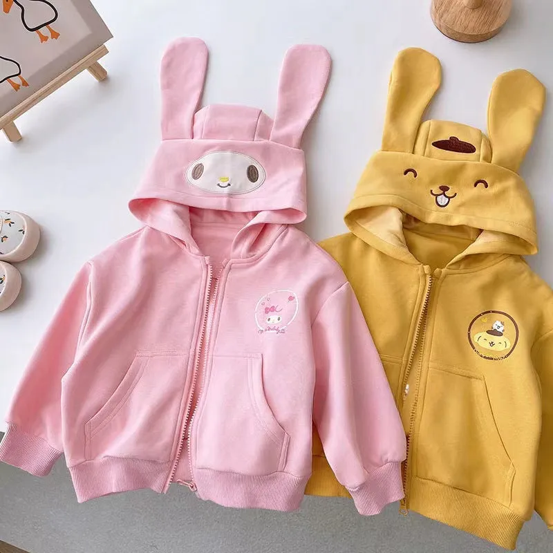 Kawaii Anime Kids Zipper Hooded Jacket KI593