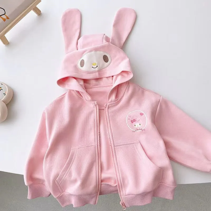Kawaii Anime Kids Zipper Hooded Jacket KI593