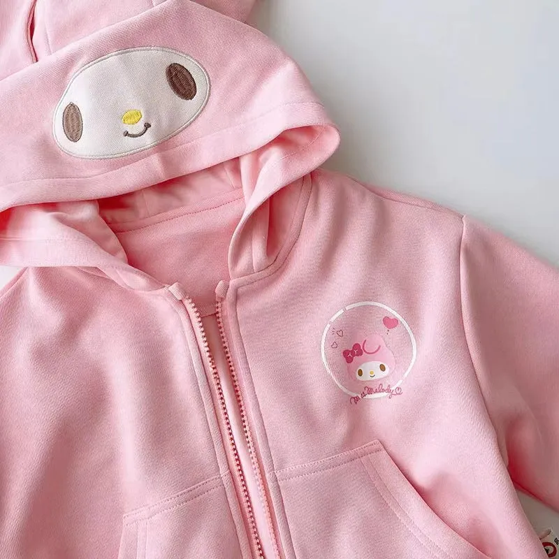 Kawaii Anime Kids Zipper Hooded Jacket KI593
