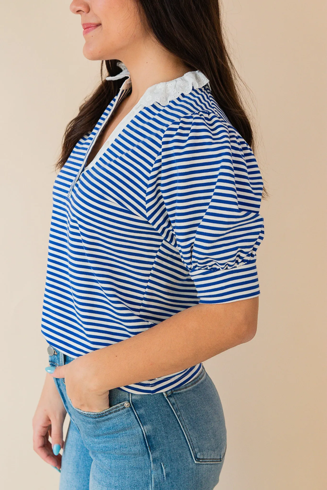 Kellie Ruffle Blouse
