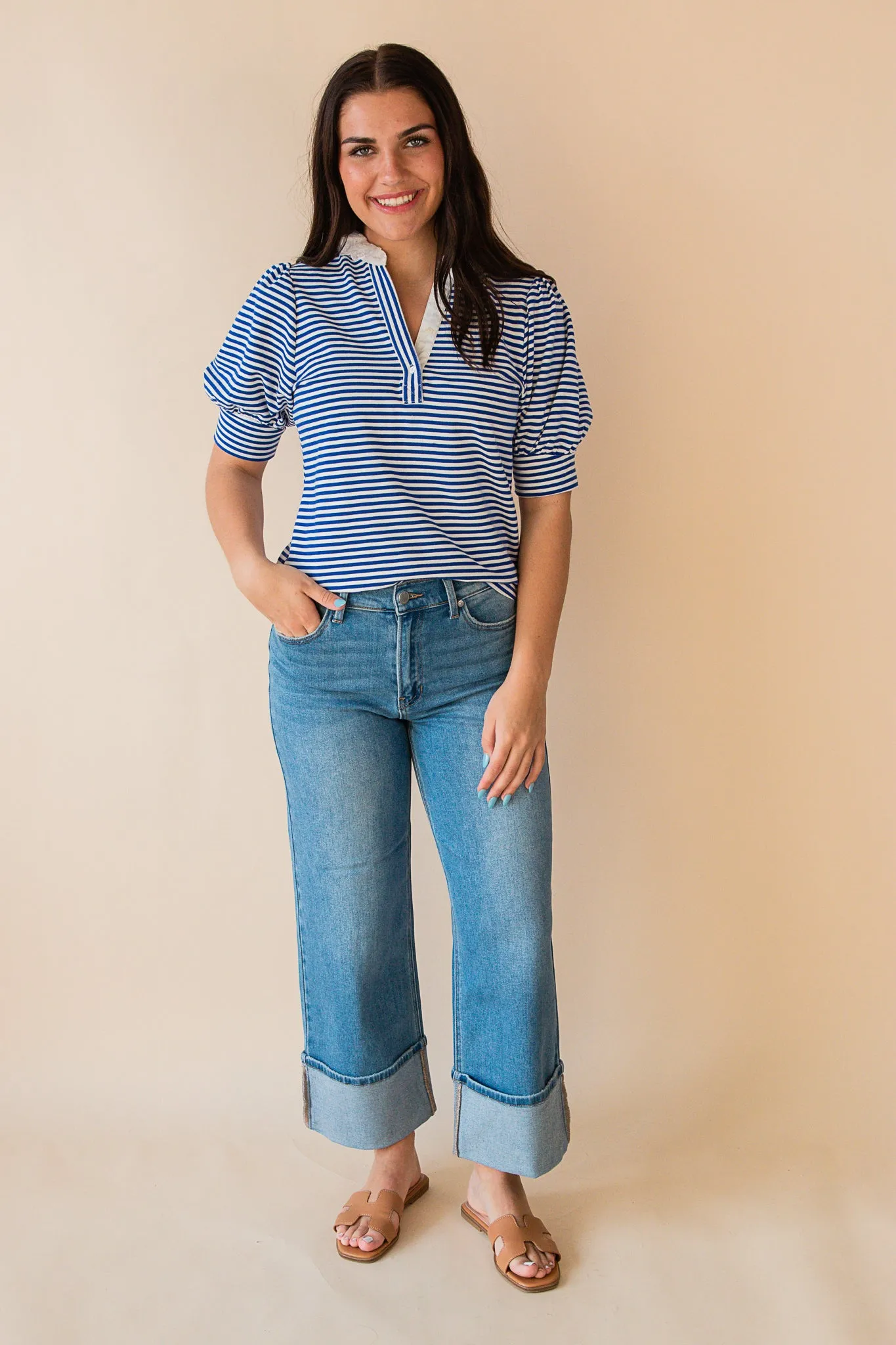 Kellie Ruffle Blouse