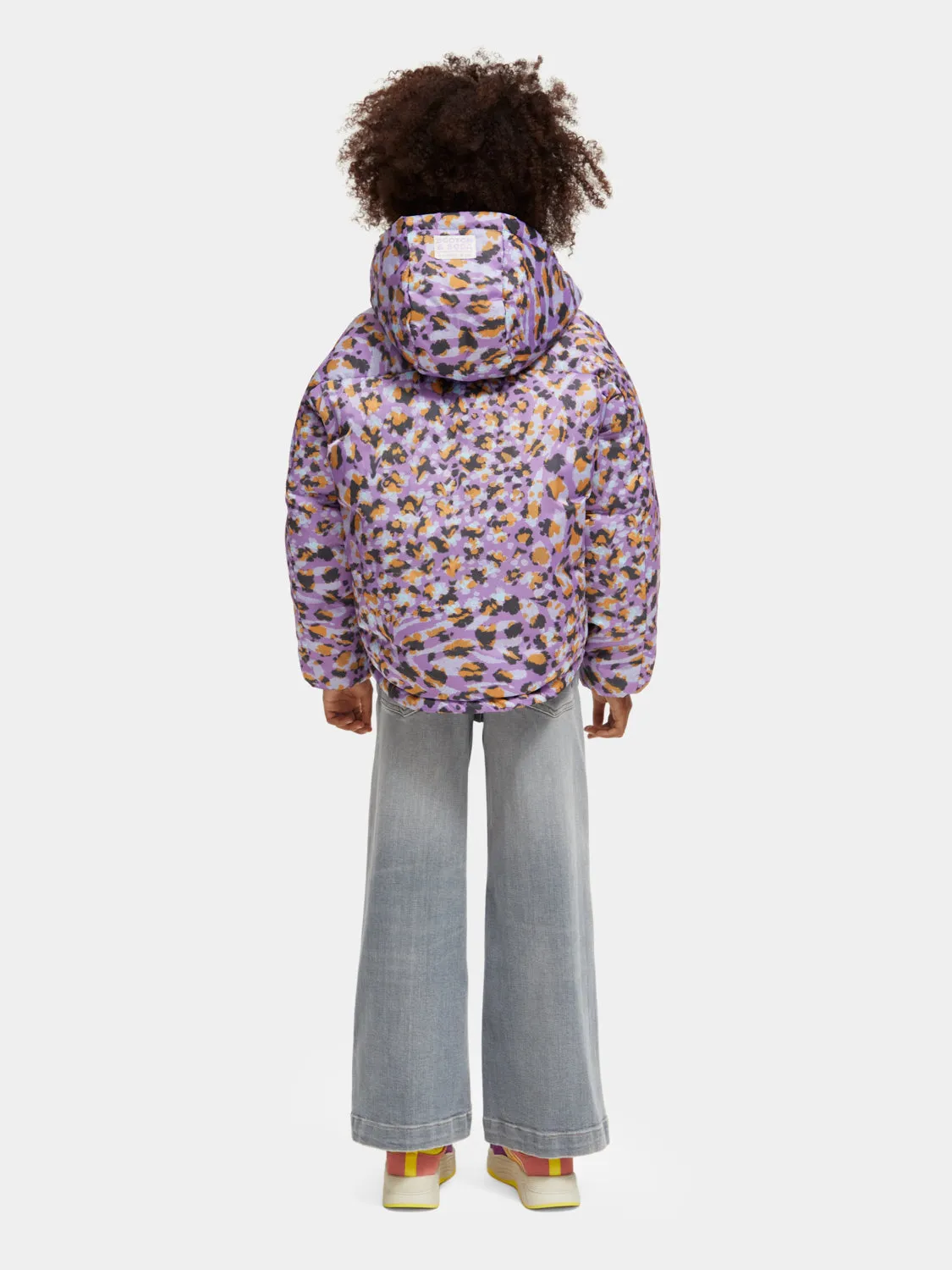 Kids - Water-repellent hooded jacket