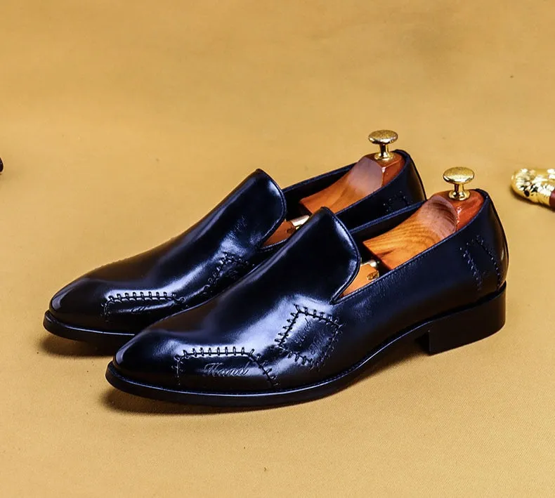 Men Loafer Genuine Leather Men Dress Shoes Designer Formal Shoes
