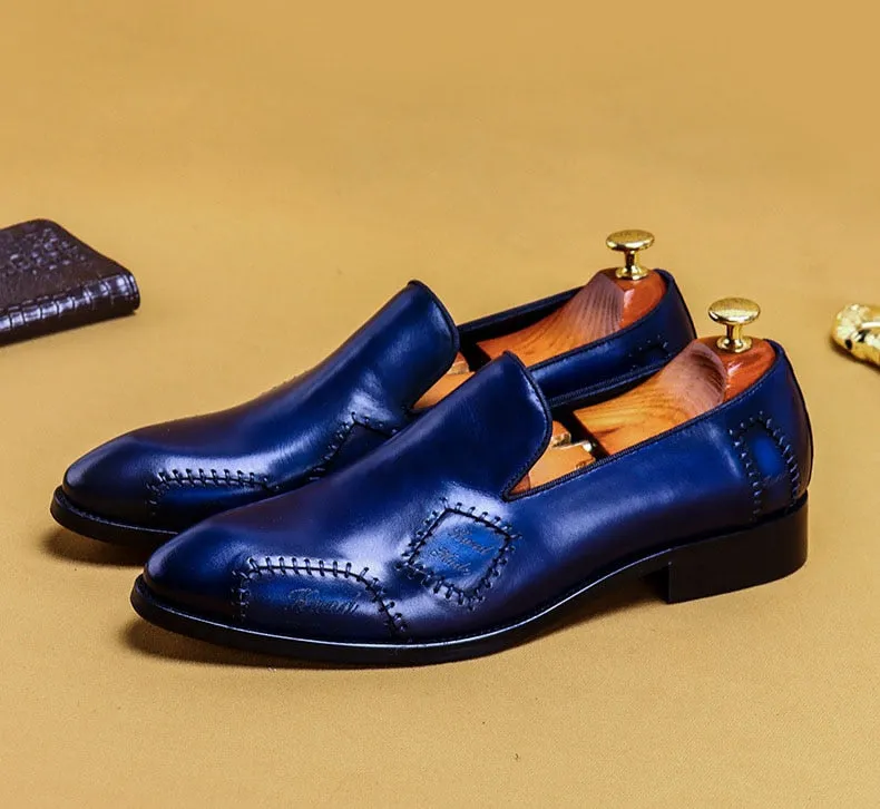 Men Loafer Genuine Leather Men Dress Shoes Designer Formal Shoes