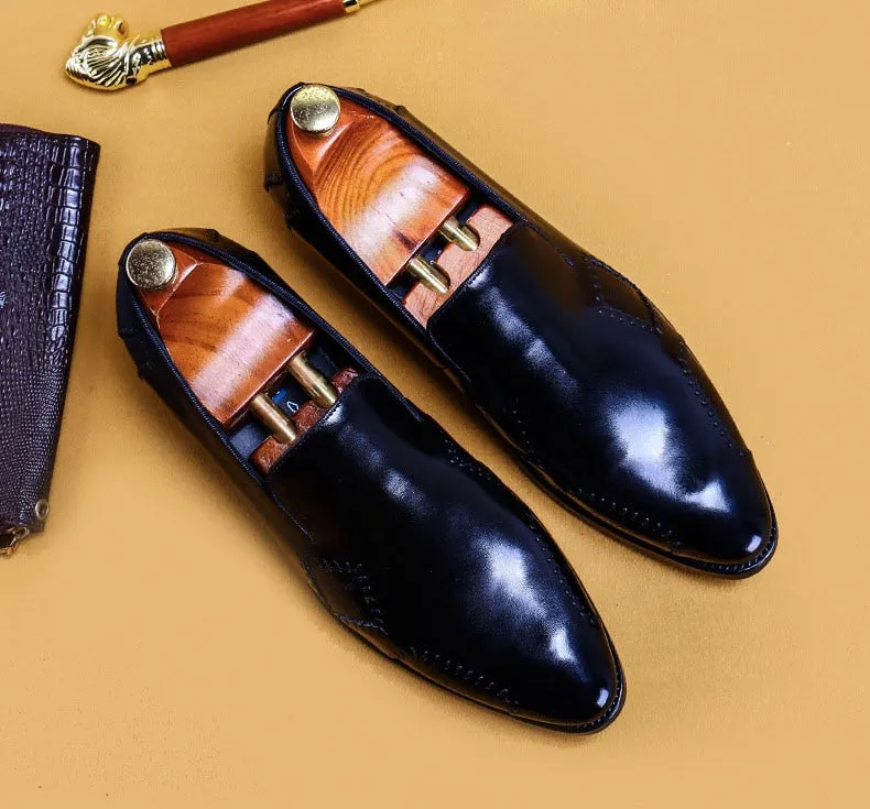 Men Loafer Genuine Leather Men Dress Shoes Designer Formal Shoes