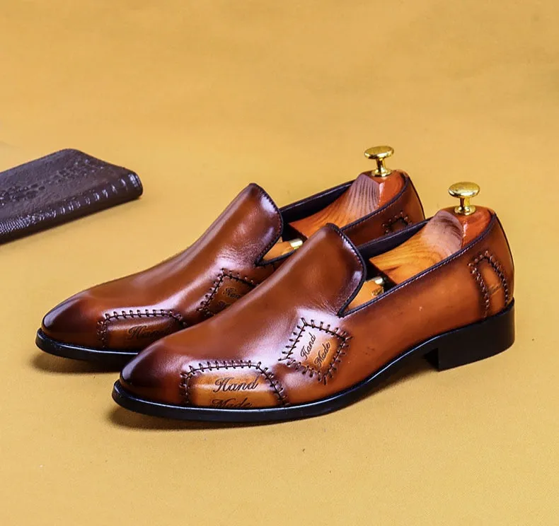 Men Loafer Genuine Leather Men Dress Shoes Designer Formal Shoes