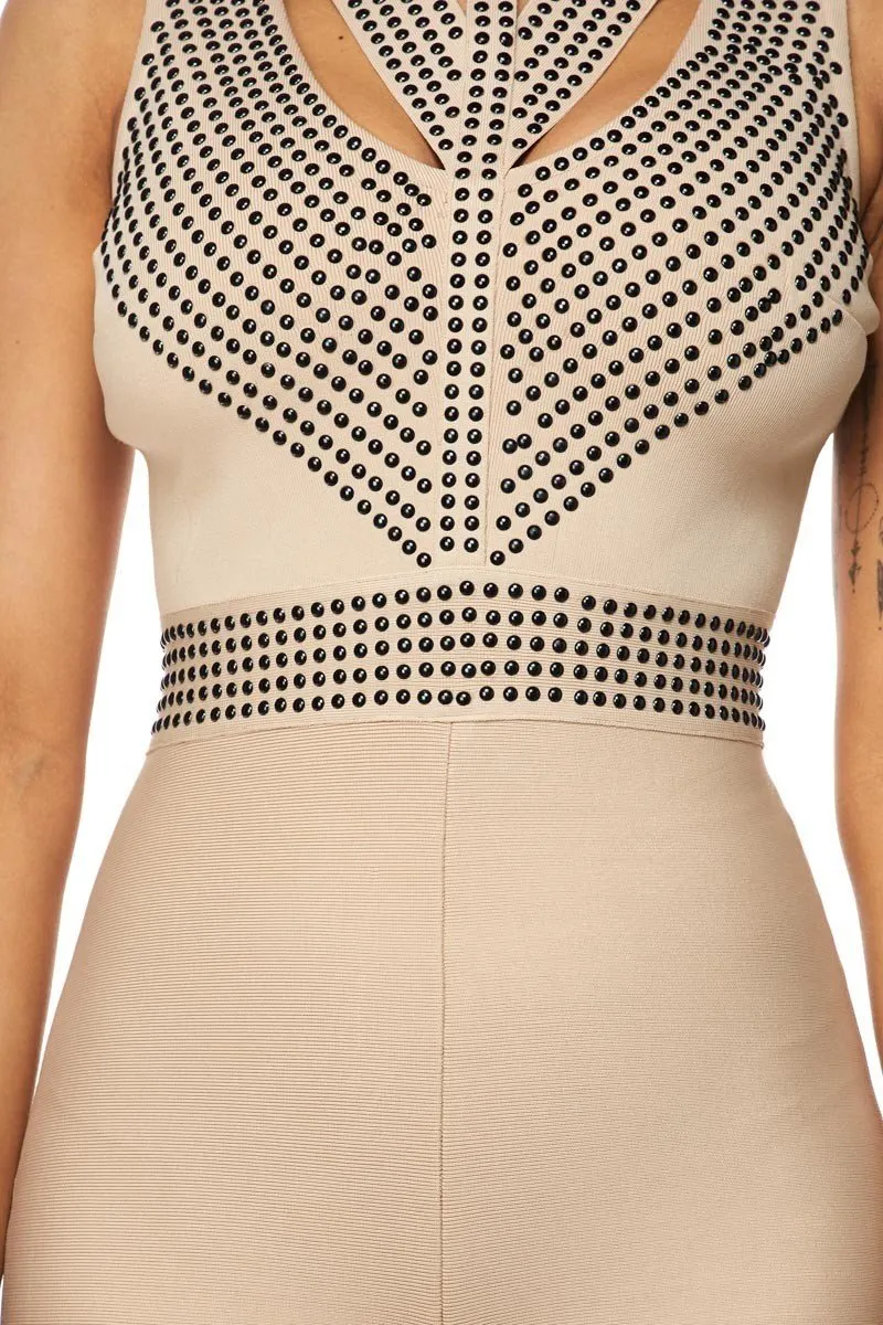 MISS BEVERLY STUDDED JUMPSUIT
