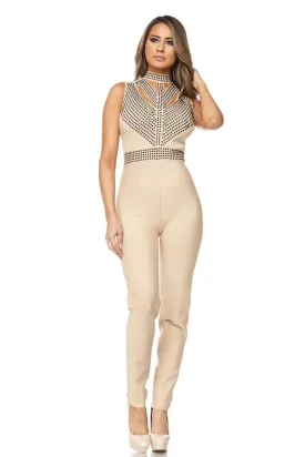 MISS BEVERLY STUDDED JUMPSUIT