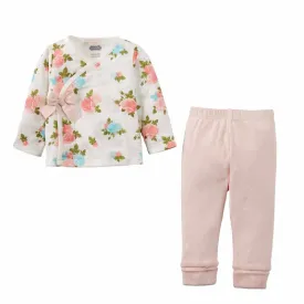 Mudpie Infant Girls Muslin Floral 2 Piece Outfit