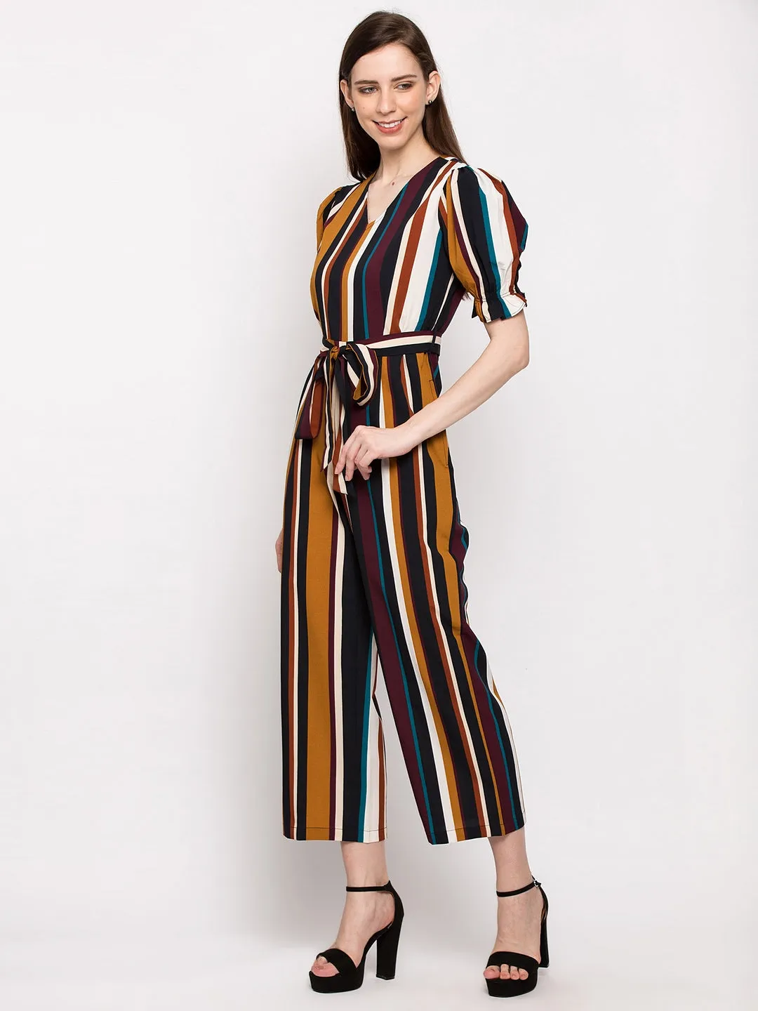 Multicolored Striped Jumpsuit