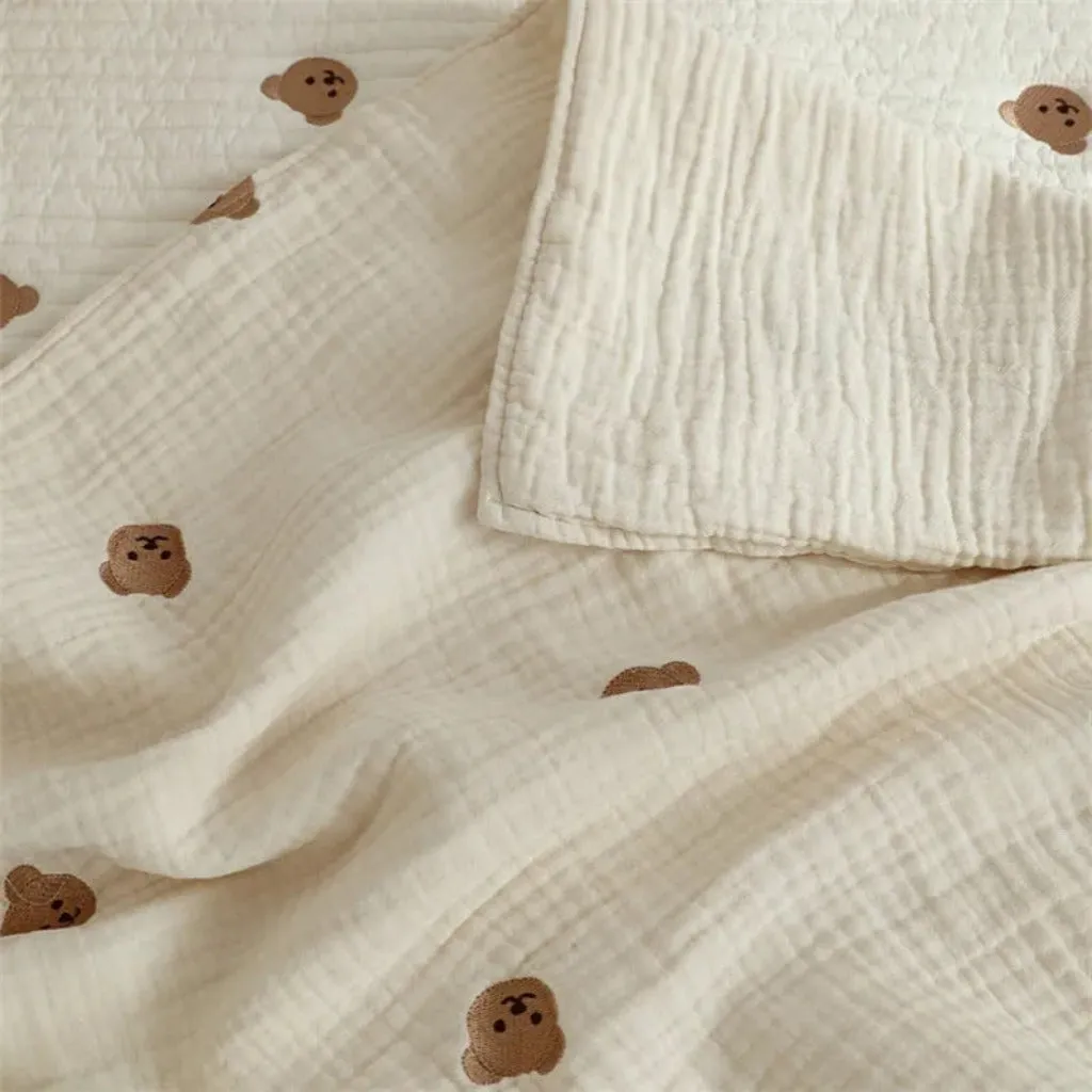 Natural Soft Muslin Double Cotton Baby Blanket
