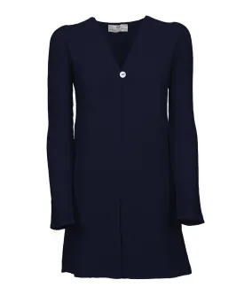 NEW FALL 24 - Women's Cashmere Links Stitch Duster Cardigan Night Blue