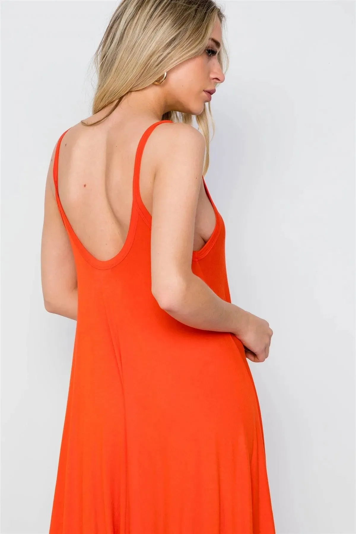 Orange Red Harem Loose Baggy Fit Jumpsuit / 2-2-2