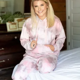 Pink Tie Dye Jogger Set