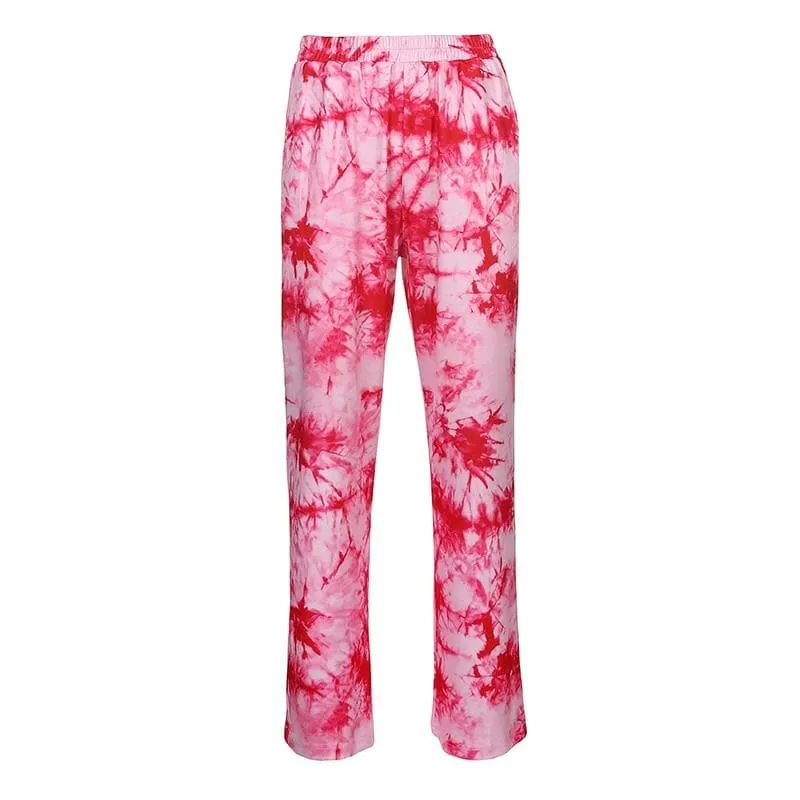 Pink Tie Dye Joggers