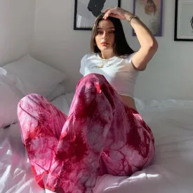 Pink Tie Dye Joggers