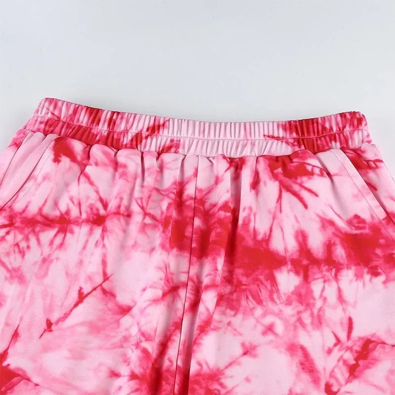 Pink Tie Dye Joggers