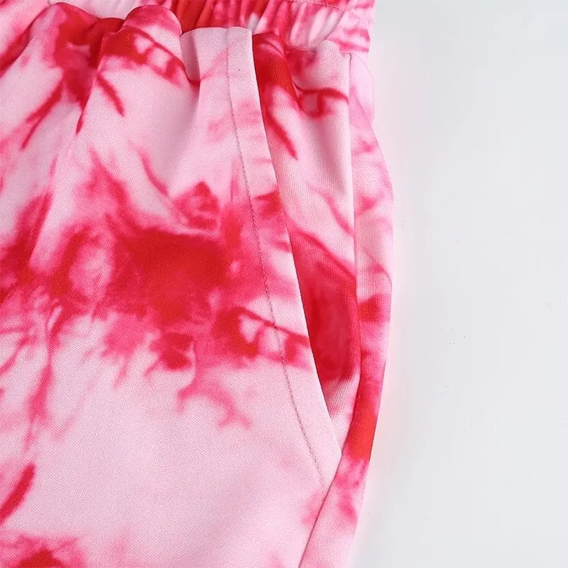 Pink Tie Dye Joggers