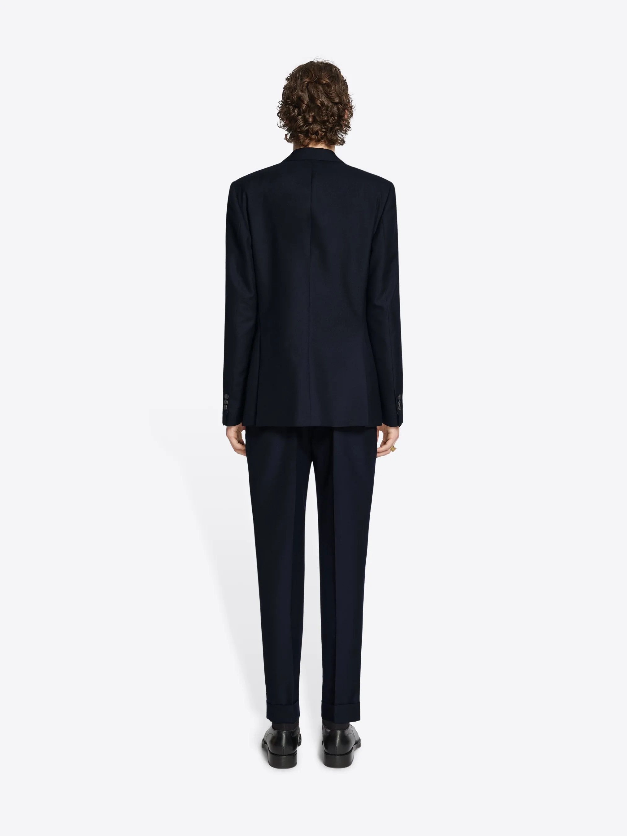 Slim fit wool blazer