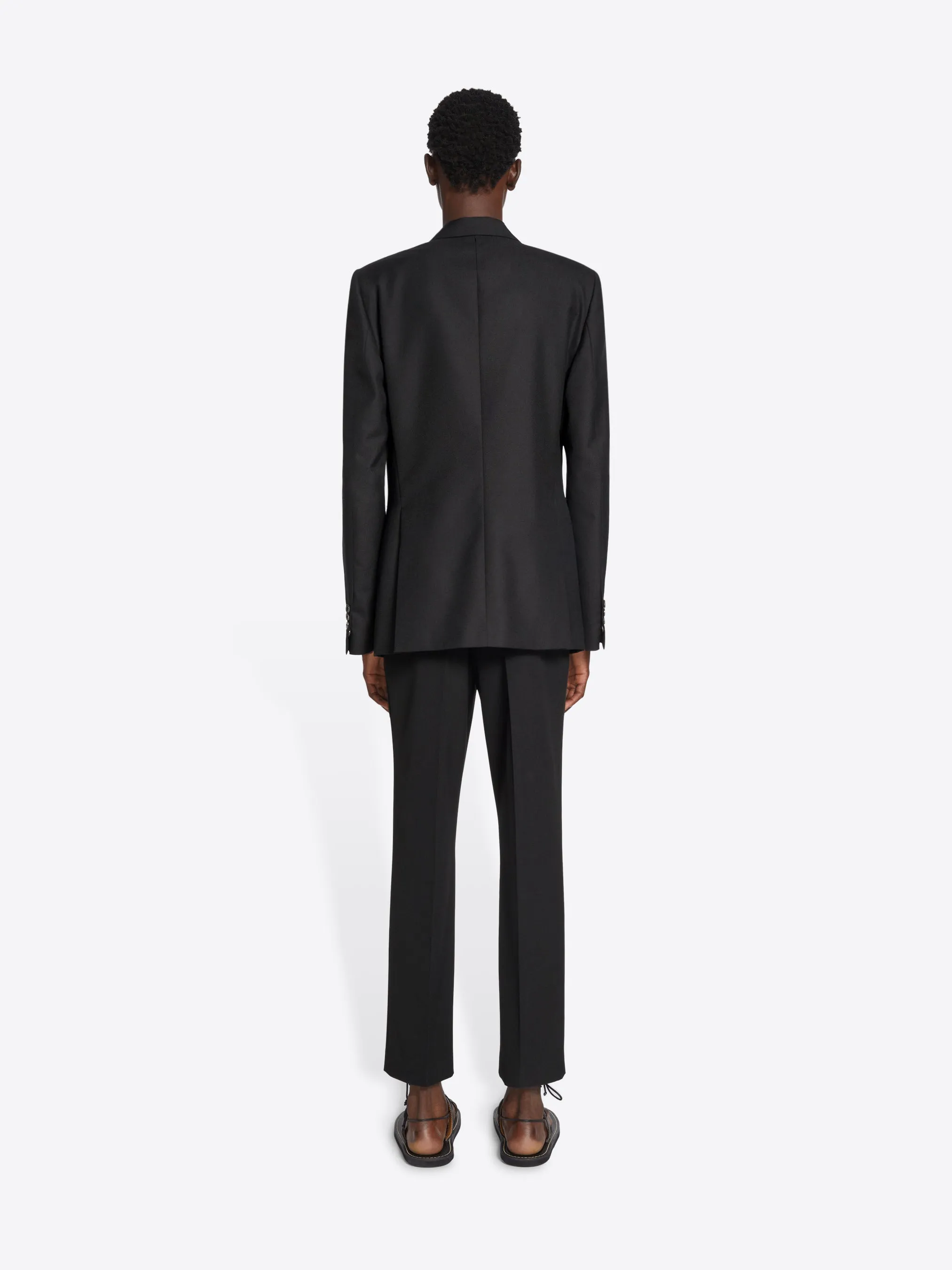 Slim fit wool blazer