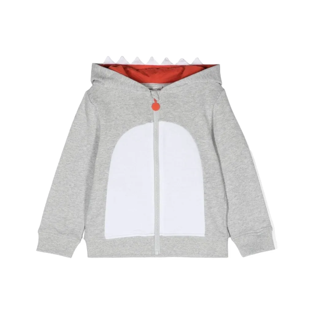 Stella McCartney Kids Shark Shape Jersey Hoodie