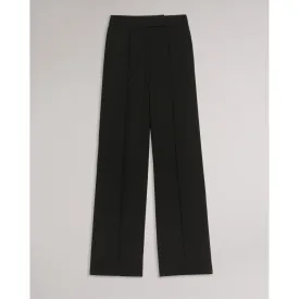 Women Wmt-Riyann-Wide Leg Flat Front Trouser - Black