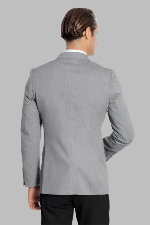 WSS Peak Lapel Slim-Fit Smoked Jacket  - Singen